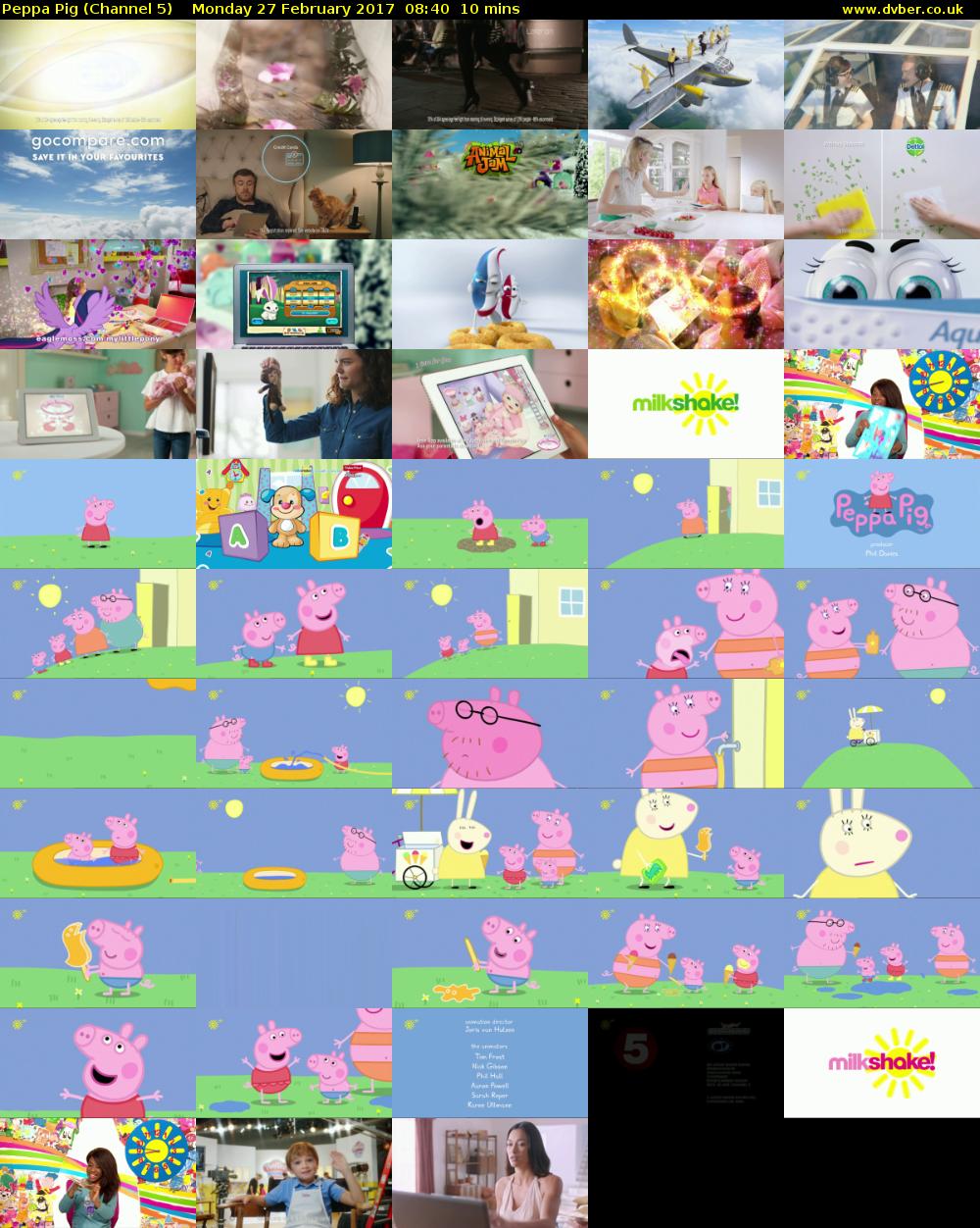 Peppa Pig (Channel 5) Monday 27 February 2017 08:40 - 08:50