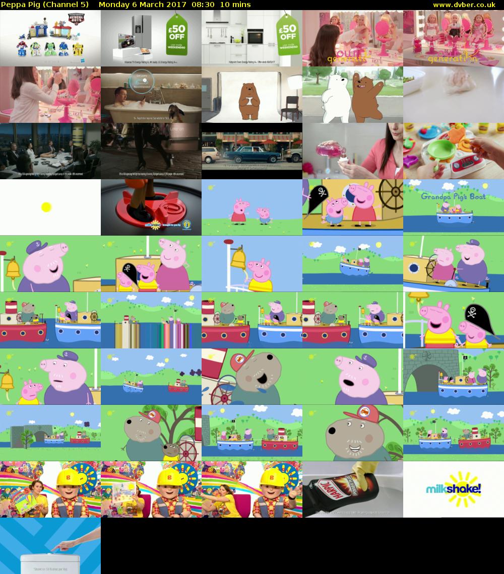Peppa Pig (Channel 5) Monday 6 March 2017 08:30 - 08:40