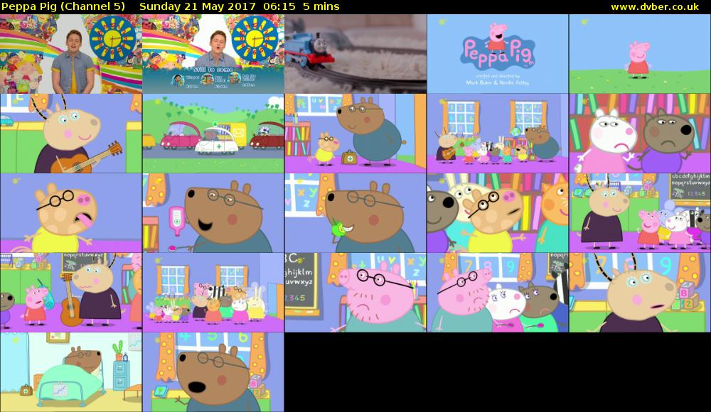 Peppa Pig (Channel 5) Sunday 21 May 2017 06:15 - 06:20