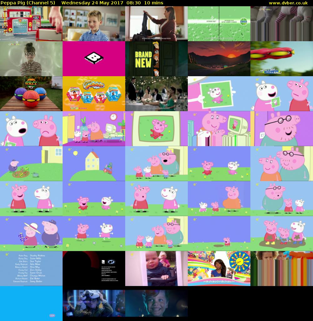 Peppa Pig (Channel 5) Wednesday 24 May 2017 08:30 - 08:40