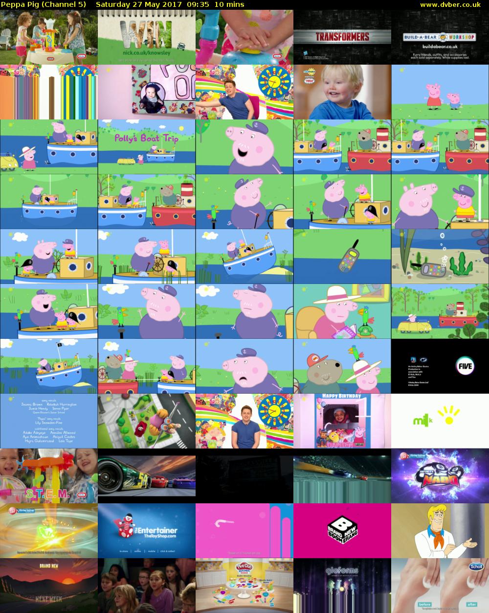 Peppa Pig (Channel 5) Saturday 27 May 2017 09:35 - 09:45