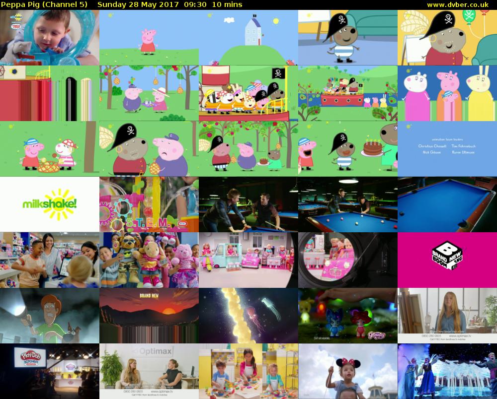 Peppa Pig (Channel 5) Sunday 28 May 2017 09:30 - 09:40