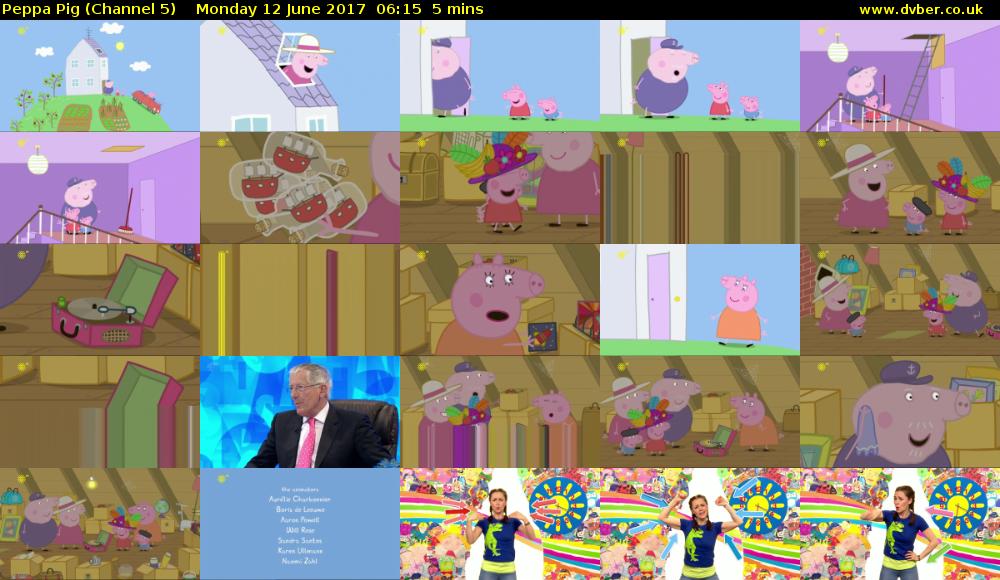 Peppa Pig (Channel 5) Monday 12 June 2017 06:15 - 06:20