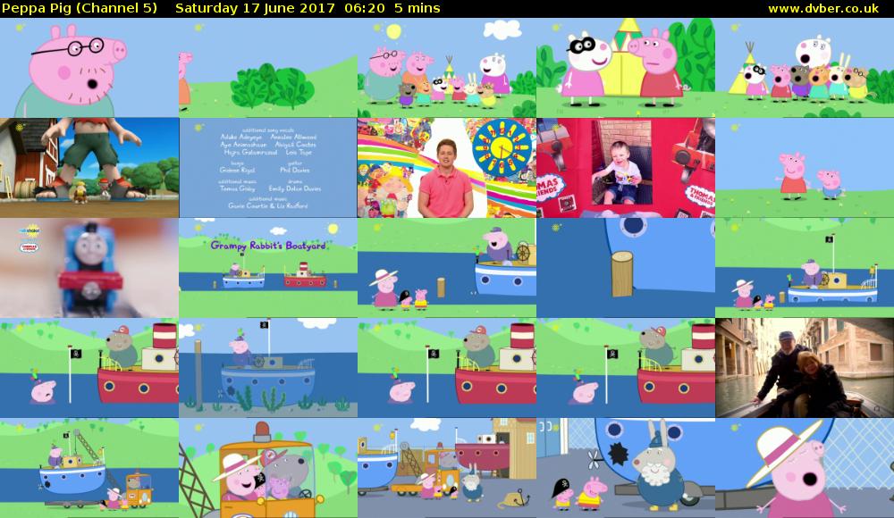 Peppa Pig (Channel 5) Saturday 17 June 2017 06:20 - 06:25