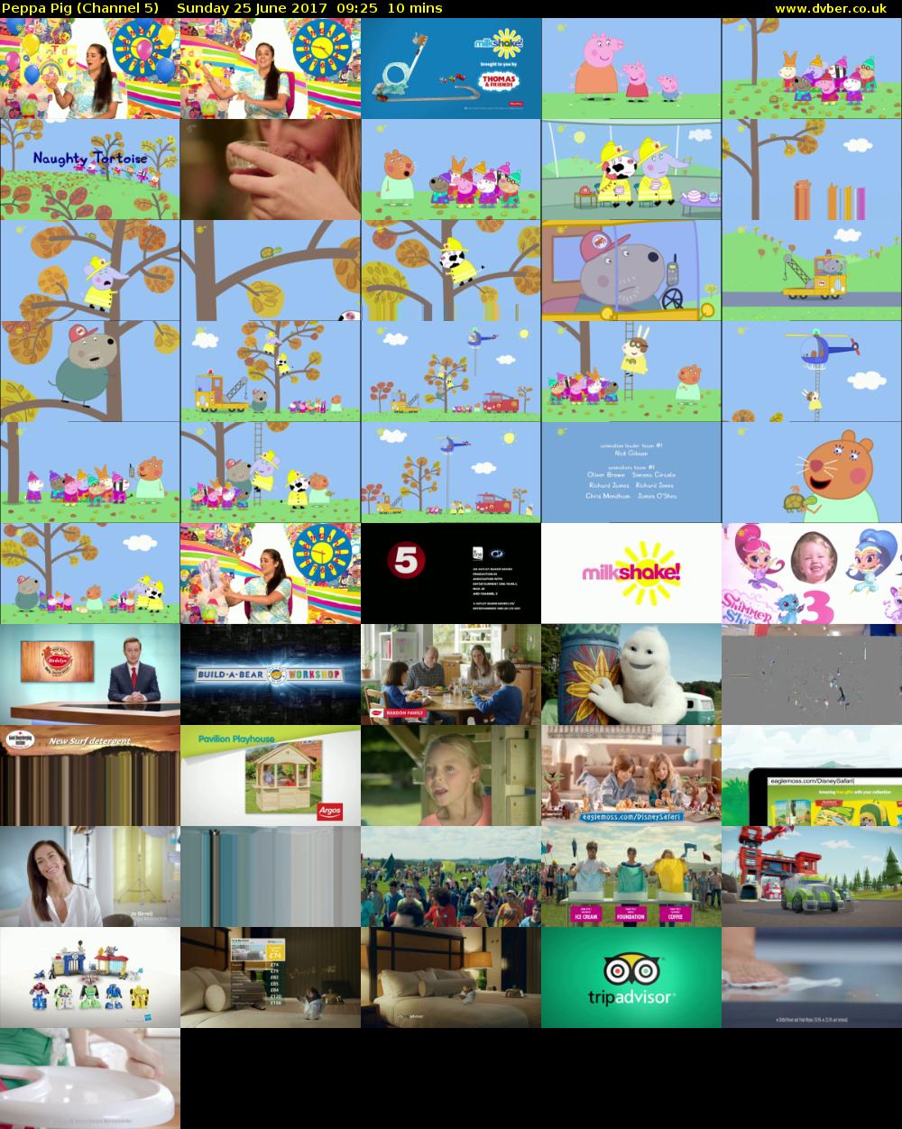 Peppa Pig (Channel 5) Sunday 25 June 2017 09:25 - 09:35