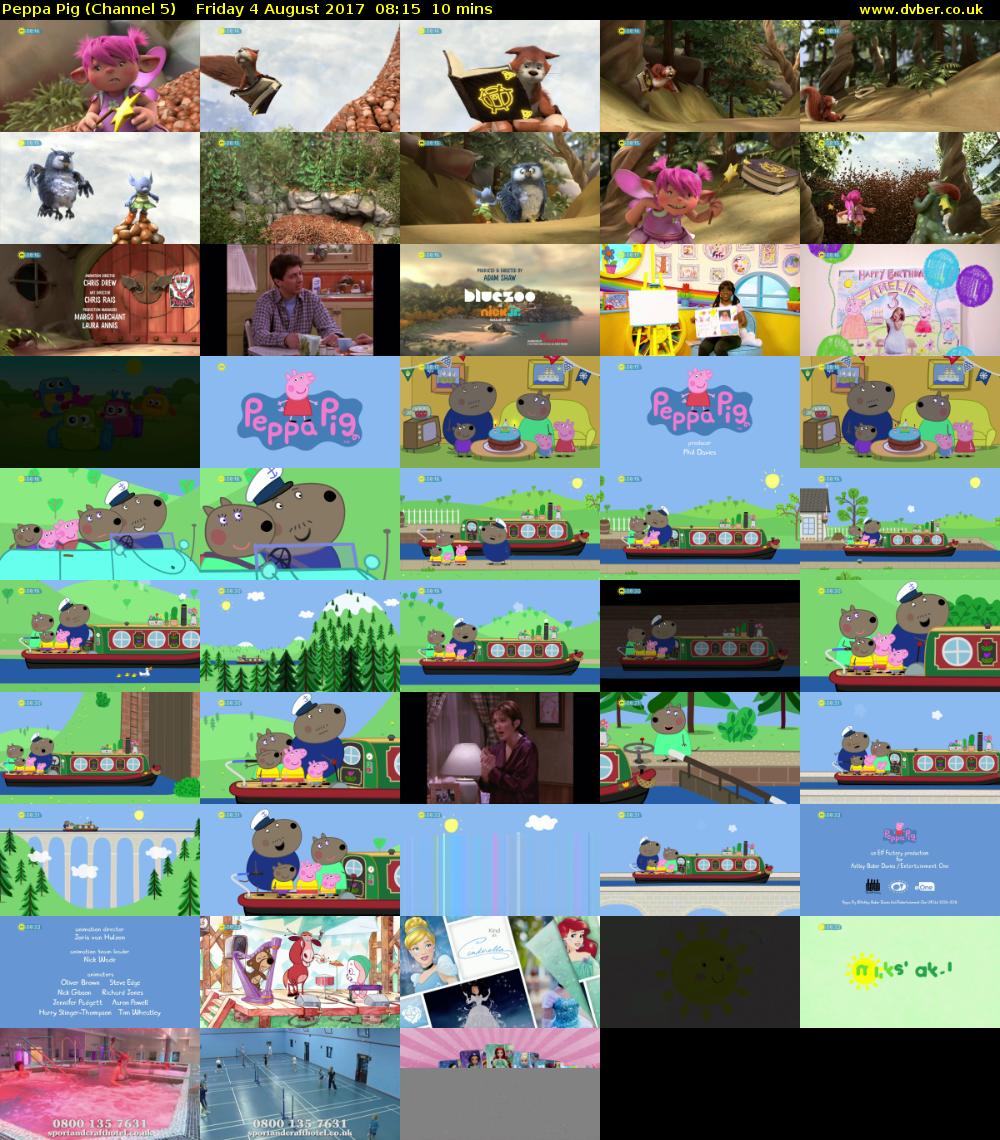 Peppa Pig (Channel 5) Friday 4 August 2017 08:15 - 08:25