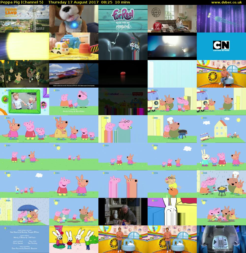 Peppa Pig (Channel 5) Thursday 17 August 2017 08:25 - 08:35