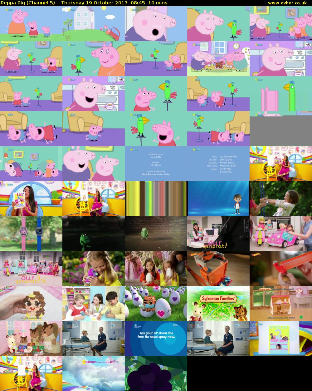 Peppa Pig (Channel 5) Thursday 19 October 2017 08:45 - 08:55