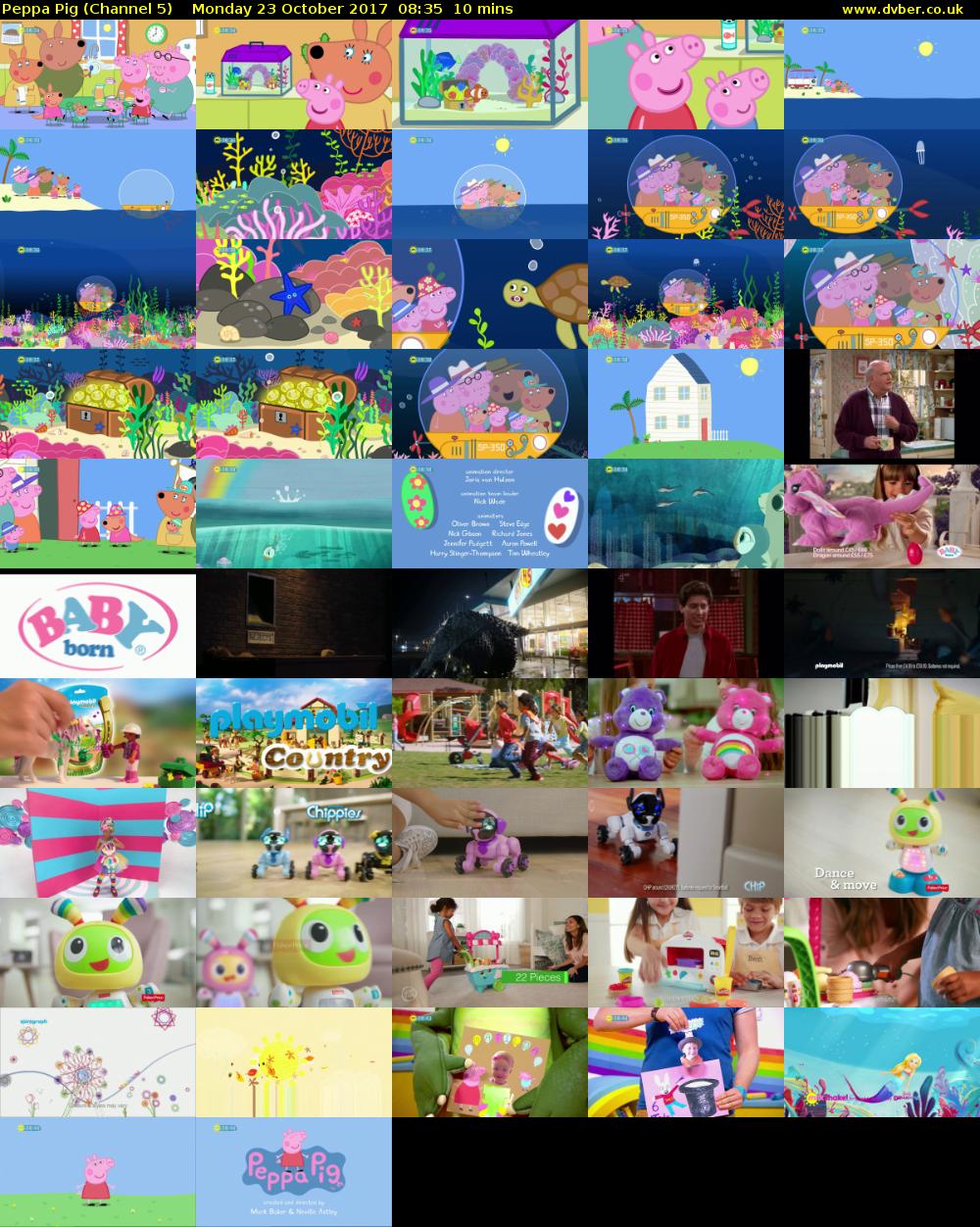 Peppa Pig (Channel 5) Monday 23 October 2017 08:35 - 08:45