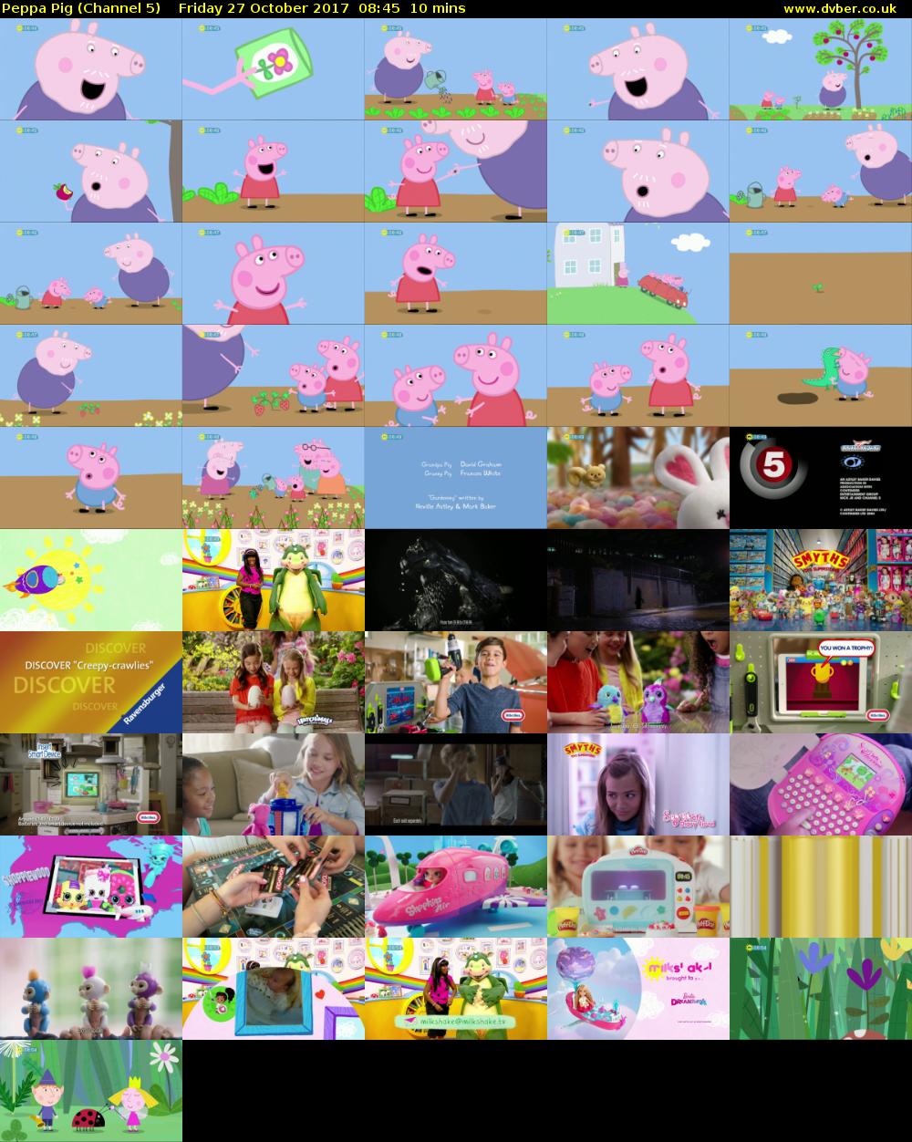 Peppa Pig (Channel 5) Friday 27 October 2017 08:45 - 08:55