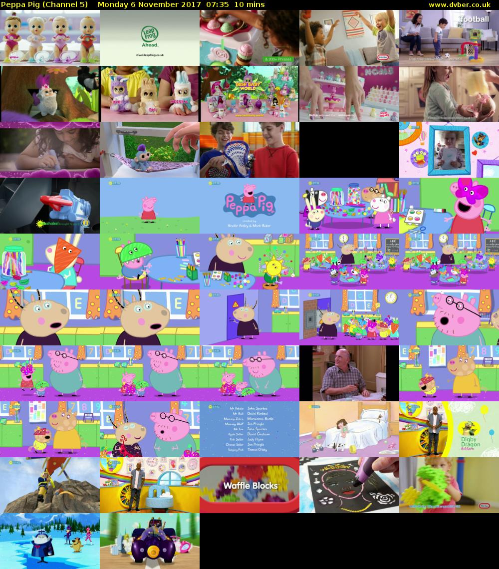 Peppa Pig (Channel 5) Monday 6 November 2017 07:35 - 07:45