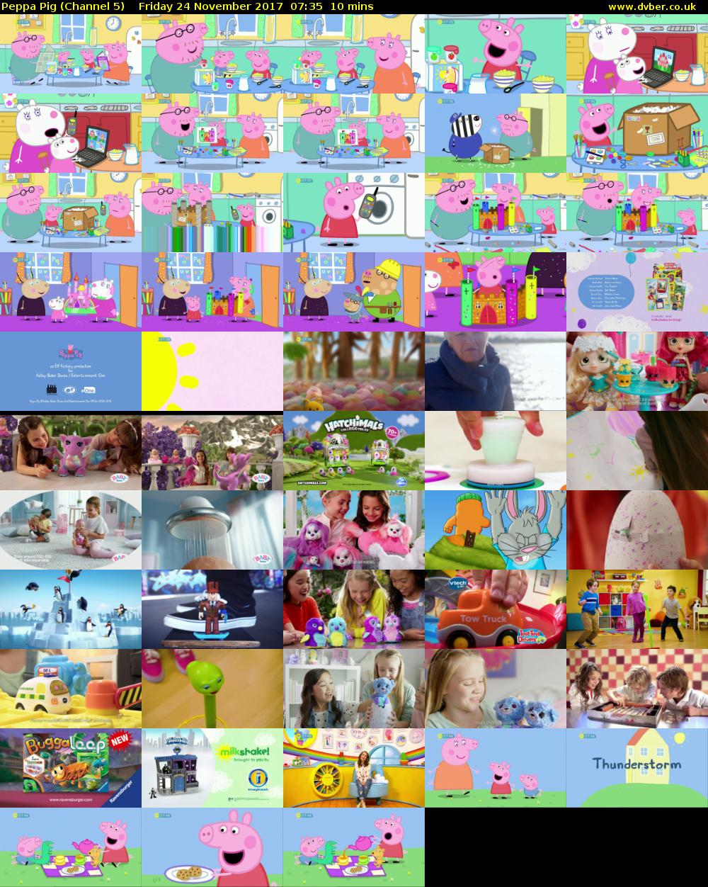 Peppa Pig (Channel 5) Friday 24 November 2017 07:35 - 07:45