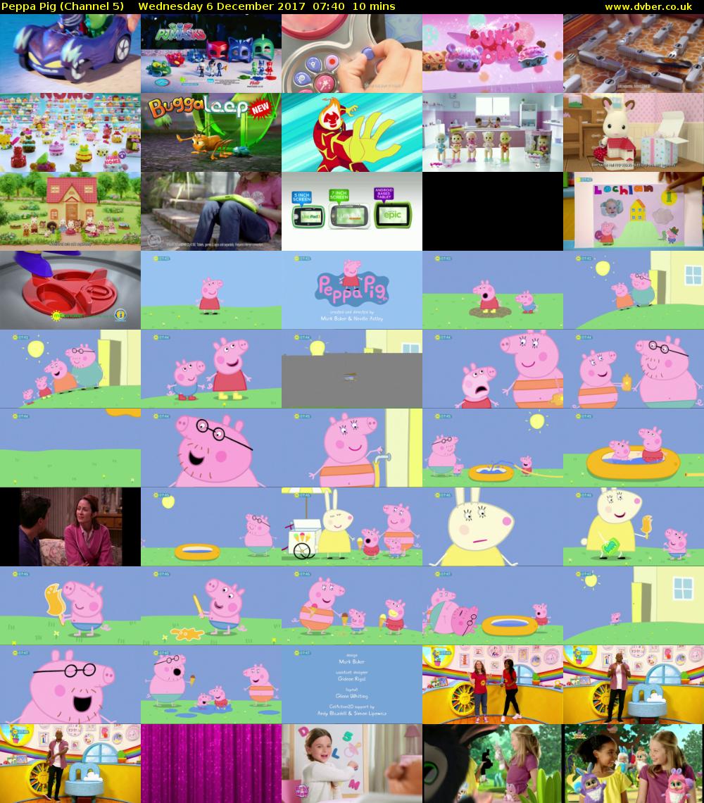 Peppa Pig (Channel 5) Wednesday 6 December 2017 07:40 - 07:50