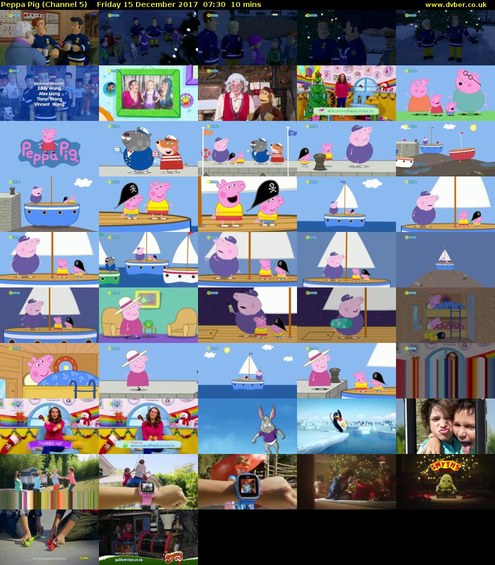 Peppa Pig (Channel 5) Friday 15 December 2017 07:30 - 07:40