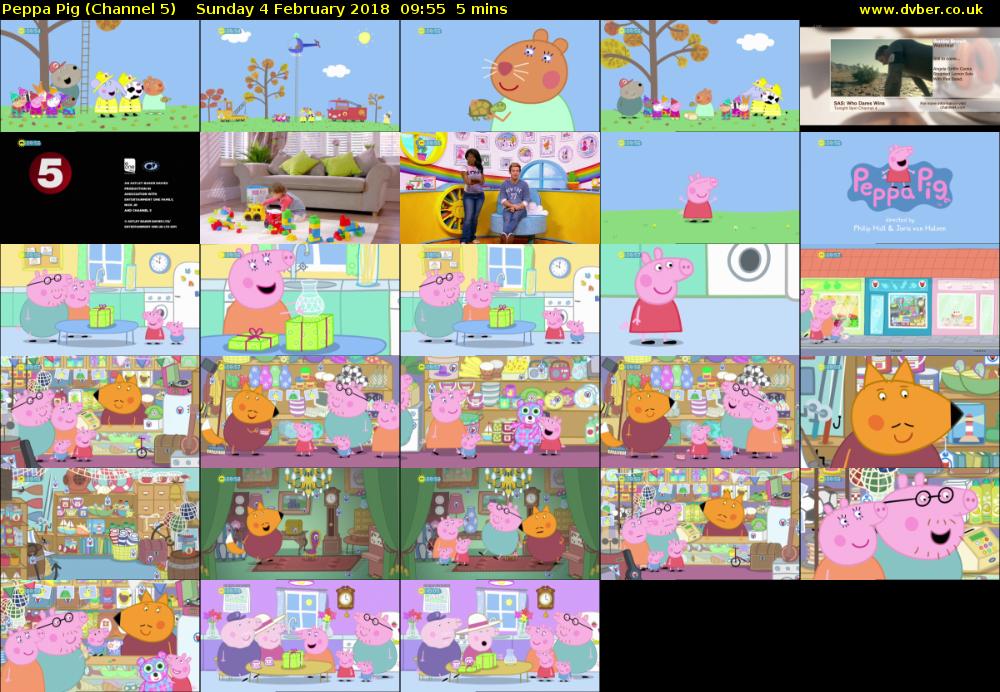 Peppa Pig (Channel 5) Sunday 4 February 2018 09:55 - 10:00