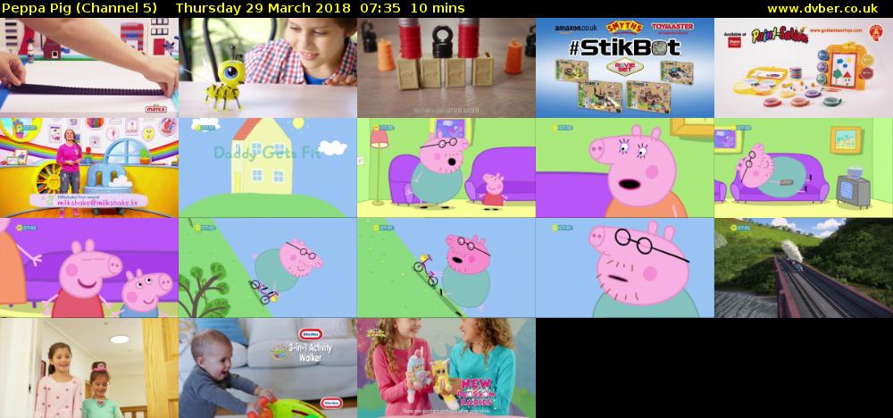 Peppa Pig (Channel 5) Thursday 29 March 2018 07:35 - 07:45