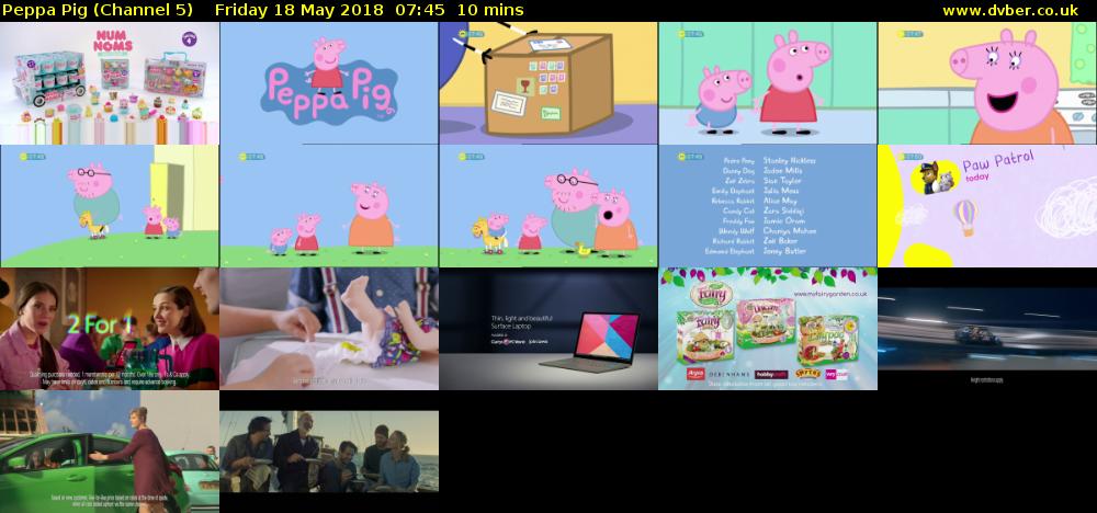 Peppa Pig (Channel 5) Friday 18 May 2018 07:45 - 07:55