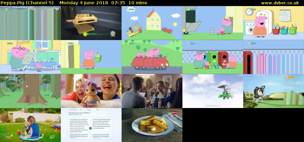 Peppa Pig (Channel 5) Monday 4 June 2018 07:35 - 07:45
