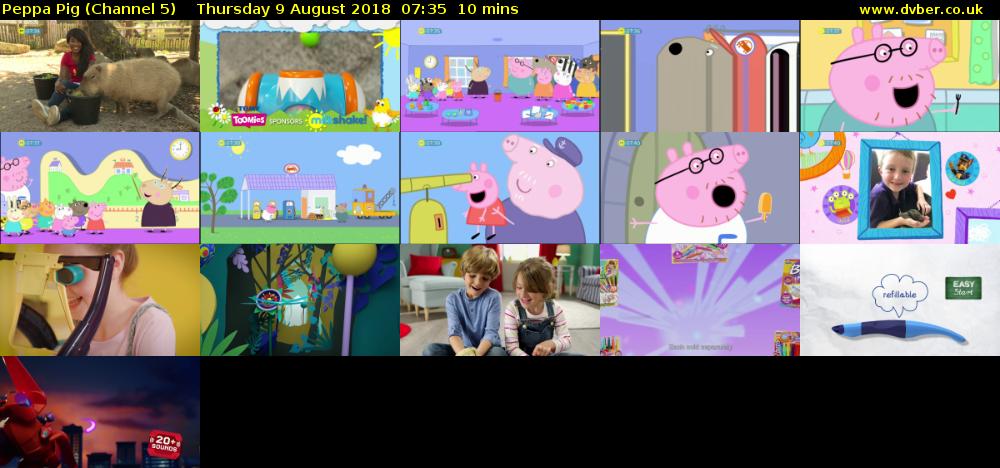 Peppa Pig (Channel 5) Thursday 9 August 2018 07:35 - 07:45