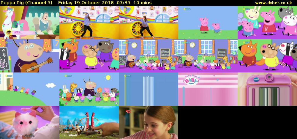 Peppa Pig (Channel 5) Friday 19 October 2018 07:35 - 07:45