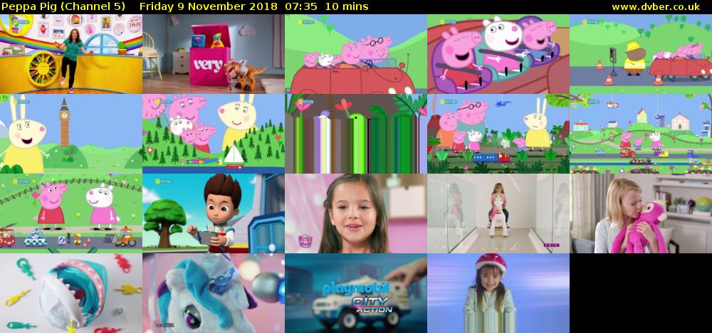 Peppa Pig (Channel 5) Friday 9 November 2018 07:35 - 07:45