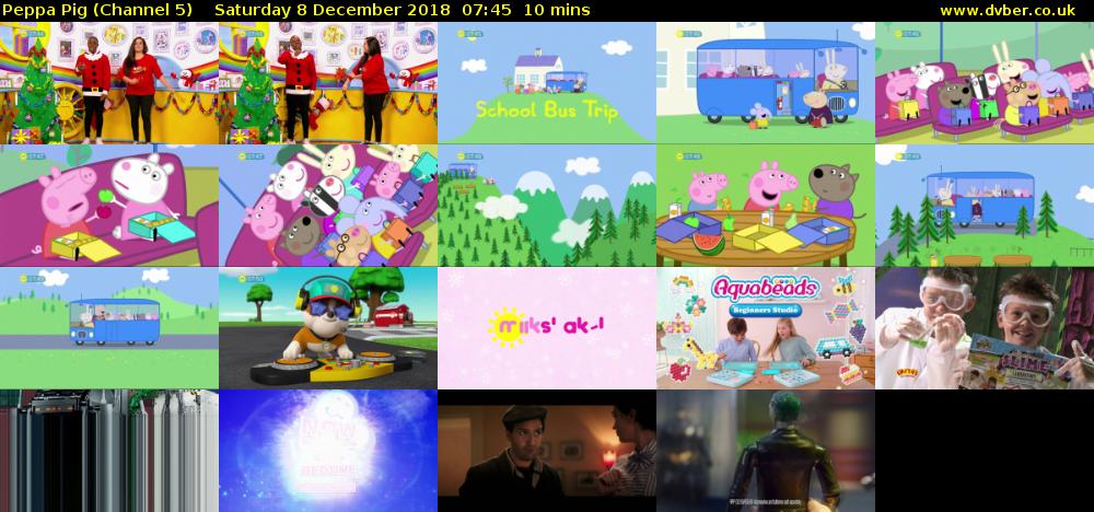 Peppa Pig (Channel 5) Saturday 8 December 2018 07:45 - 07:55