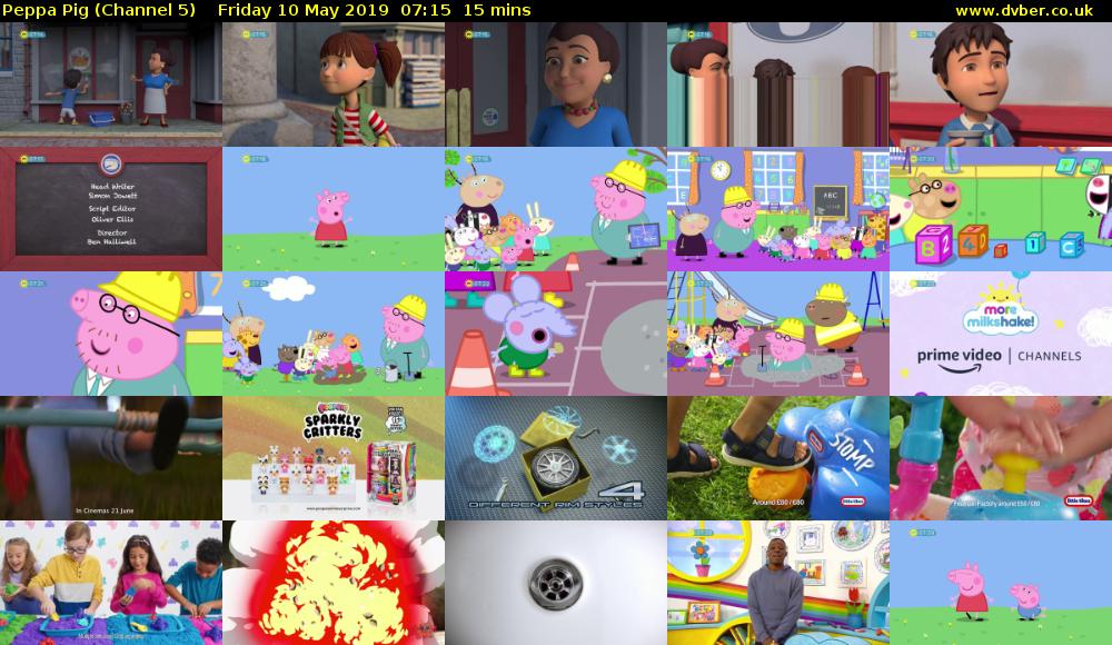 Peppa Pig (Channel 5) Friday 10 May 2019 07:15 - 07:30