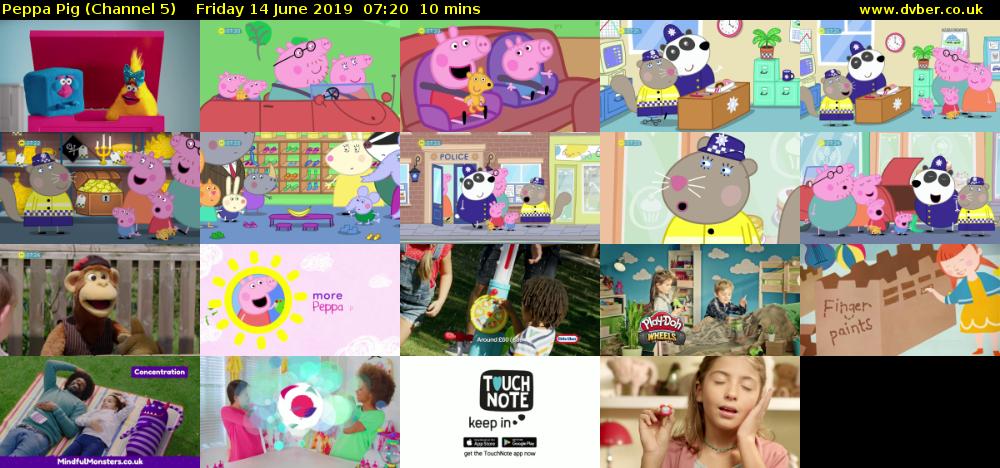 Peppa Pig (Channel 5) Friday 14 June 2019 07:20 - 07:30