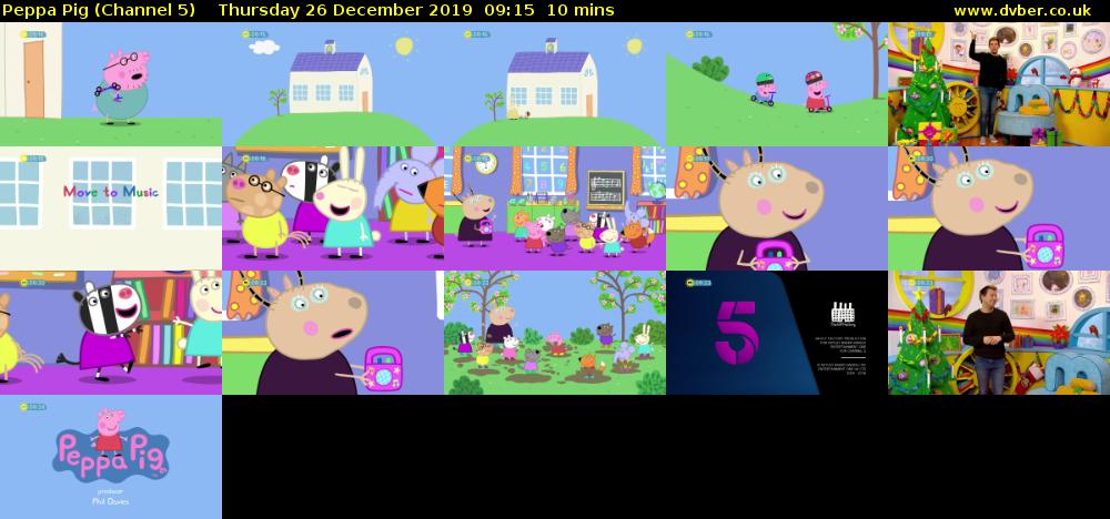 Peppa Pig (Channel 5) Thursday 26 December 2019 09:15 - 09:25