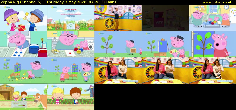 Peppa Pig (Channel 5) Thursday 7 May 2020 07:20 - 07:30