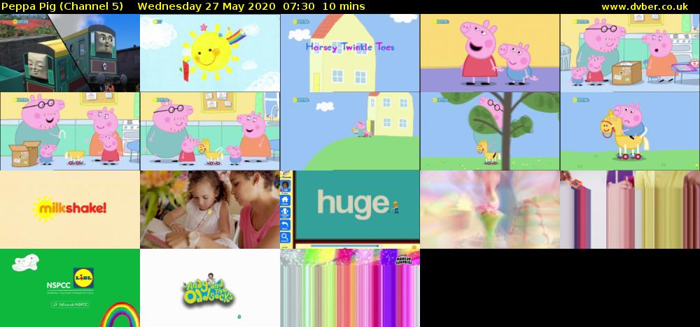 Peppa Pig (Channel 5) Wednesday 27 May 2020 07:30 - 07:40