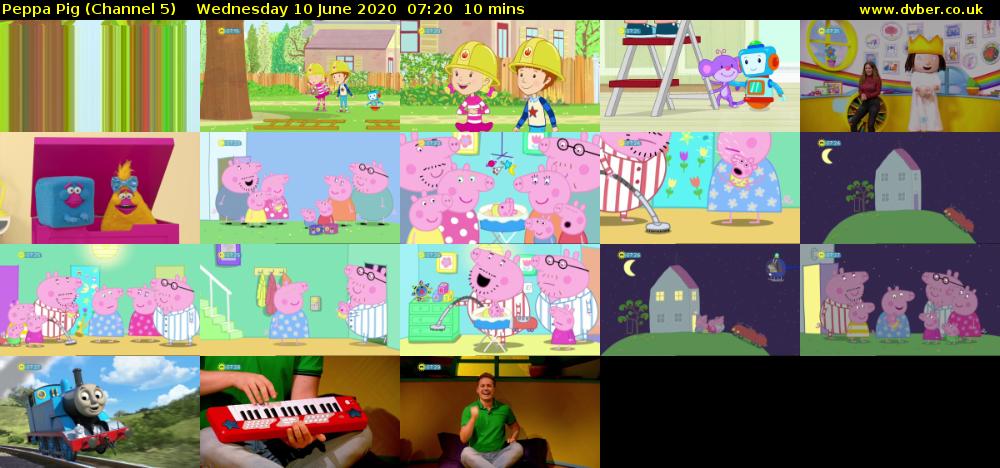Peppa Pig (Channel 5) Wednesday 10 June 2020 07:20 - 07:30