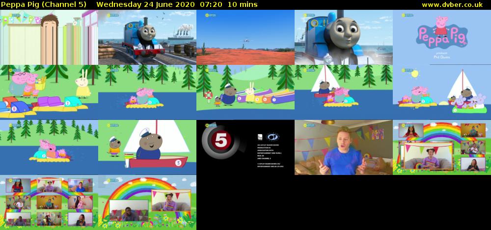 Peppa Pig (Channel 5) Wednesday 24 June 2020 07:20 - 07:30