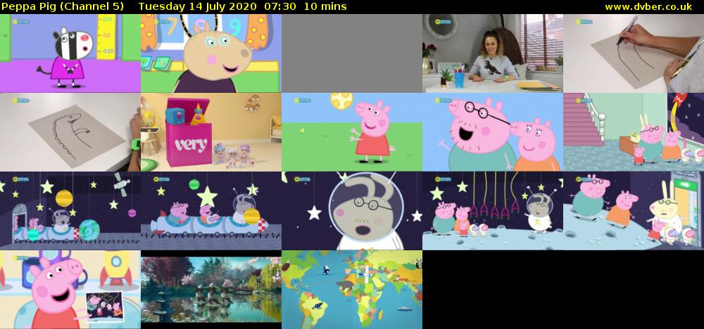 Peppa Pig (Channel 5) Tuesday 14 July 2020 07:30 - 07:40
