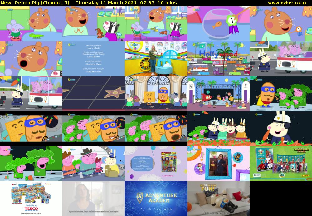 Peppa Pig (Channel 5) Thursday 11 March 2021 07:35 - 07:45