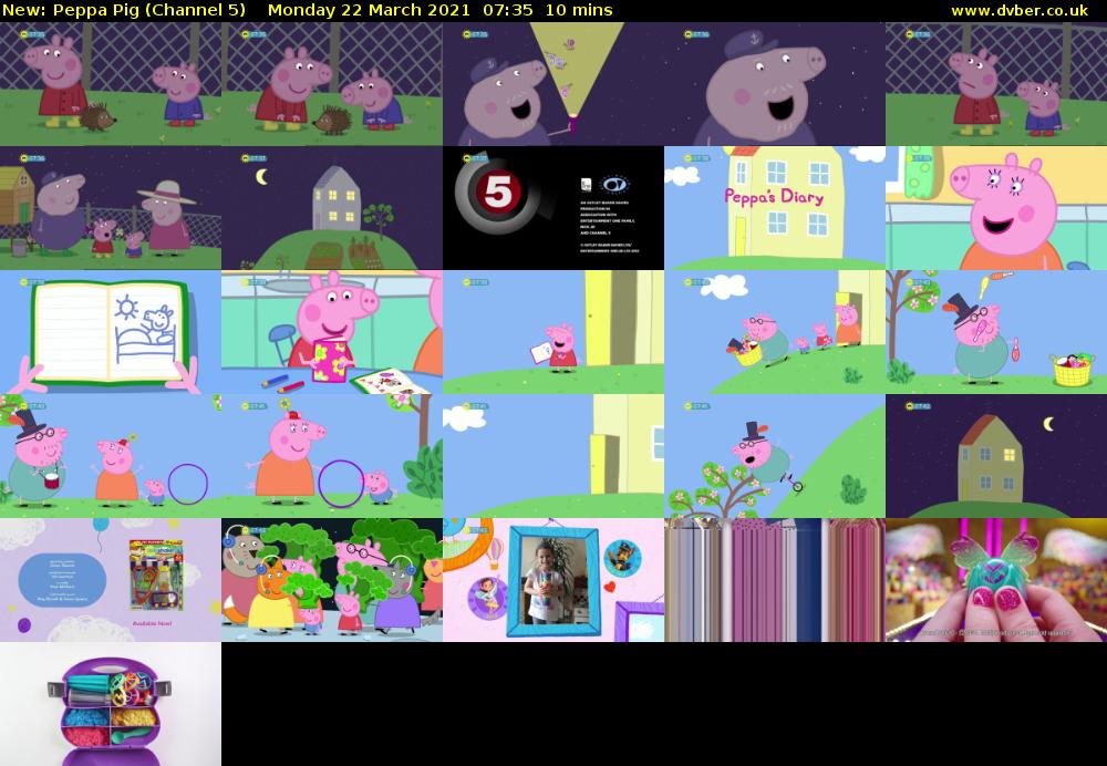 Peppa Pig (Channel 5) Monday 22 March 2021 07:35 - 07:45