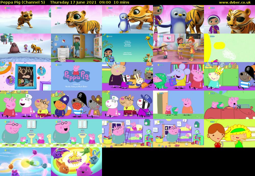 Peppa Pig (Channel 5) Thursday 17 June 2021 09:00 - 09:10