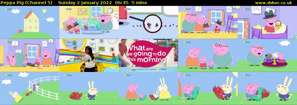 Peppa Pig (Channel 5) Sunday 2 January 2022 06:45 - 06:50