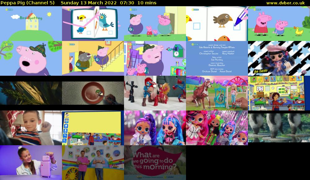 Peppa Pig (Channel 5) Sunday 13 March 2022 07:30 - 07:40