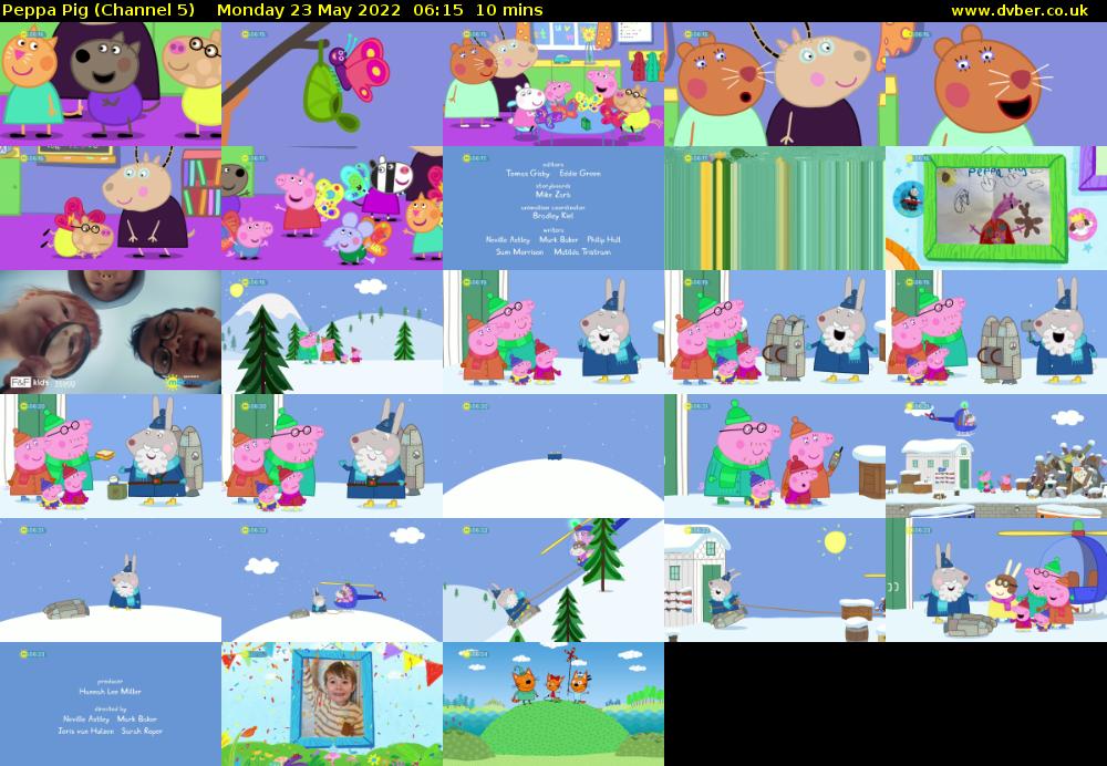 Peppa Pig (Channel 5) Monday 23 May 2022 06:15 - 06:25