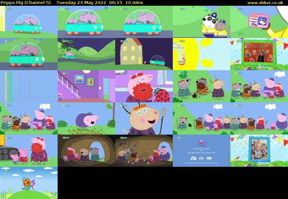 Peppa Pig (Channel 5) Tuesday 24 May 2022 06:15 - 06:25