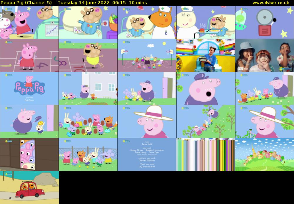 Peppa Pig (Channel 5) Tuesday 14 June 2022 06:15 - 06:25