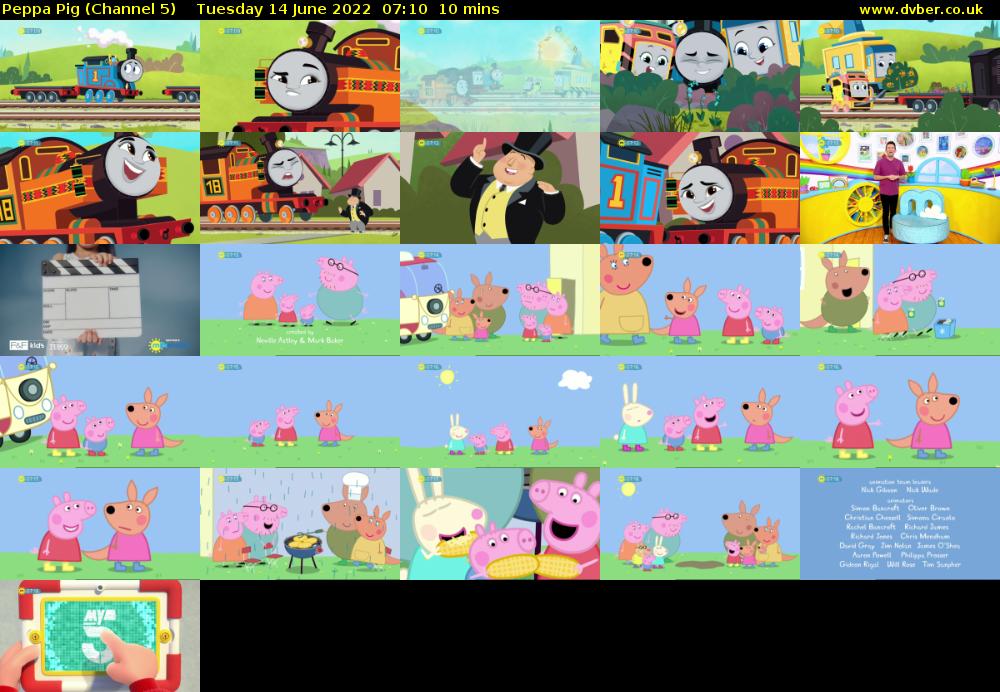 Peppa Pig (Channel 5) Tuesday 14 June 2022 07:10 - 07:20