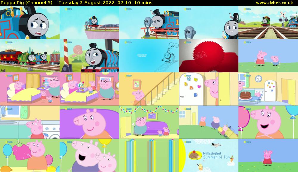 Peppa Pig (Channel 5) Tuesday 2 August 2022 07:10 - 07:20