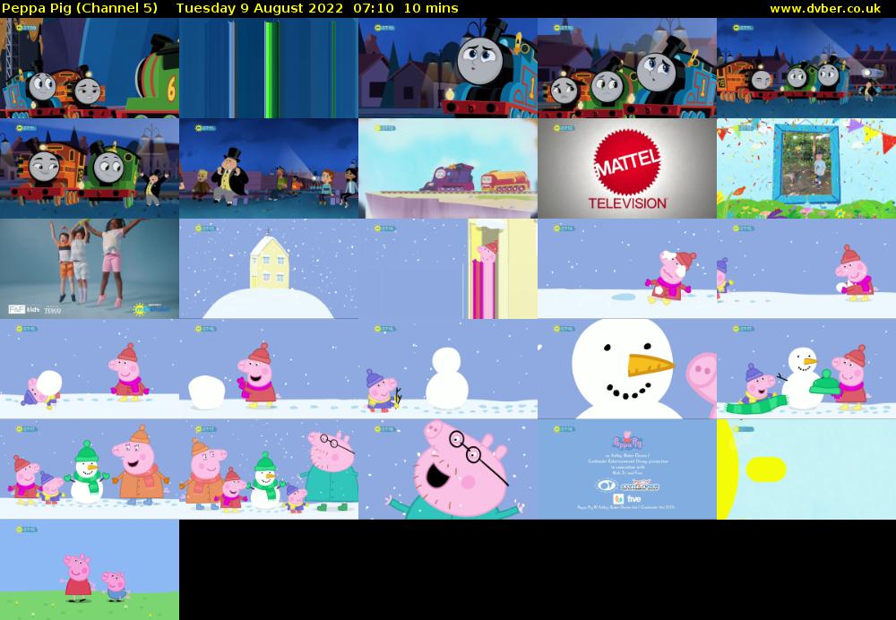 Peppa Pig (Channel 5) Tuesday 9 August 2022 07:10 - 07:20