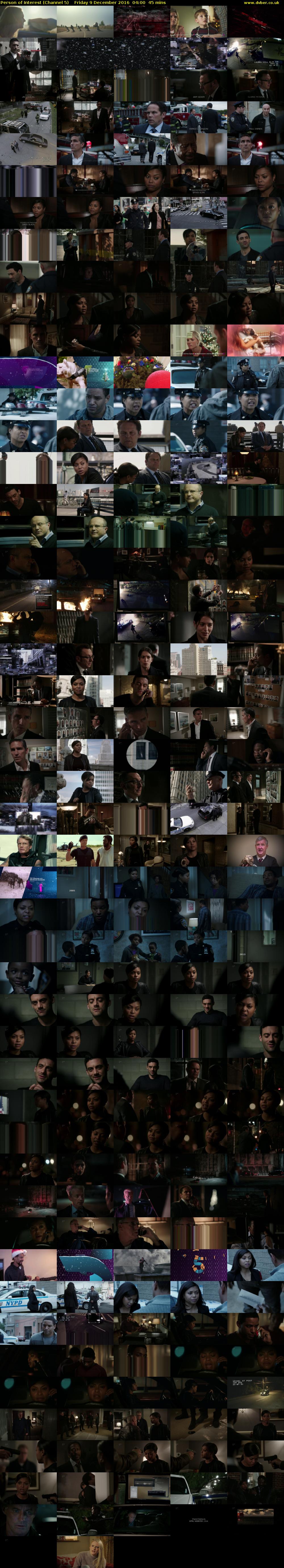 Person of Interest (Channel 5) Friday 9 December 2016 04:00 - 04:45