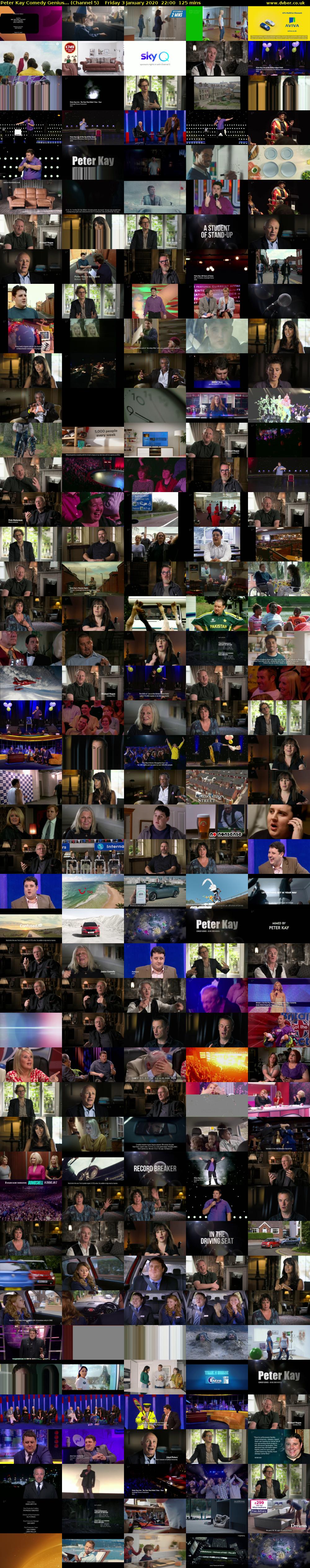 Peter Kay Comedy Genius... (Channel 5) Friday 3 January 2020 22:00 - 00:05