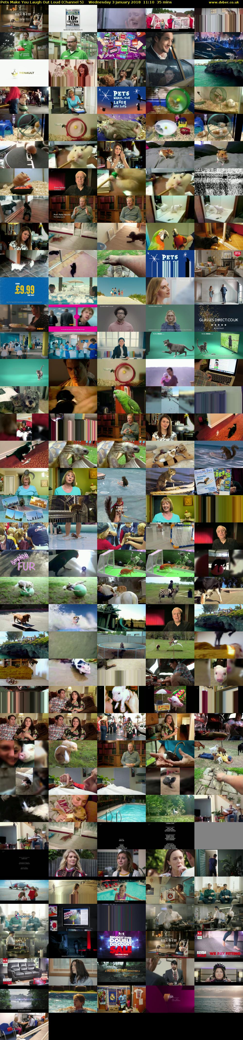 Pets Make You Laugh Out Loud (Channel 5) Wednesday 3 January 2018 11:10 - 11:45