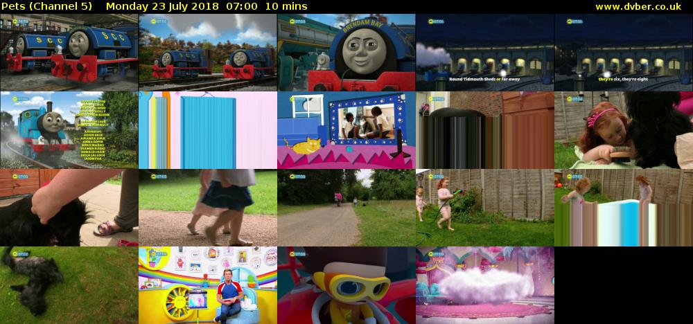 Pets (Channel 5) Monday 23 July 2018 07:00 - 07:10