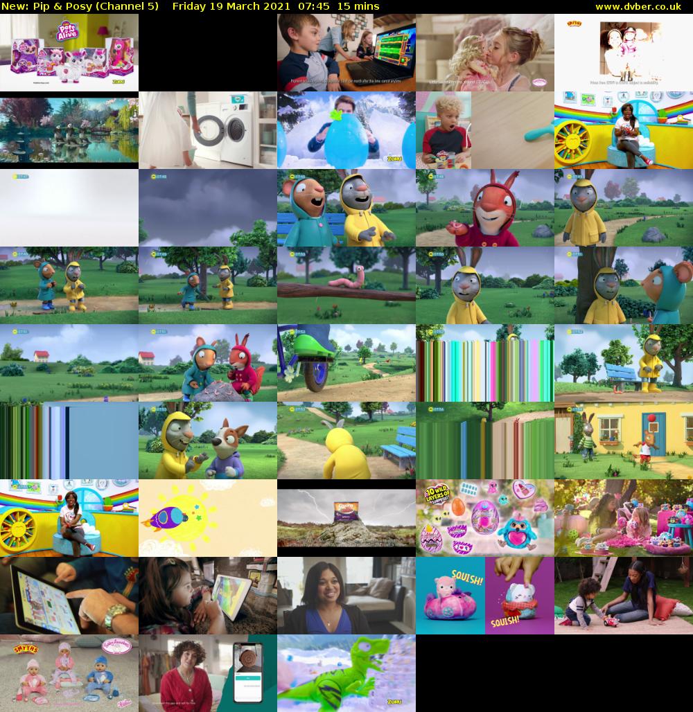 Pip & Posy (Channel 5) Friday 19 March 2021 07:45 - 08:00